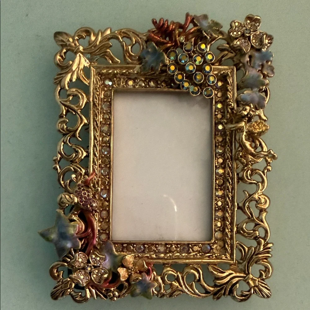 Kirk’s Folly Elegant Gold Floral Picture Frame - Picture 2 of 4